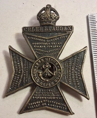 The Kings Royal Rifle Corps Cap Badge WWI Era - Image 1 of 3