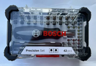 Bosch 42 Piece Precision Screwdriver Bit Set  Brand New 42+1 pieces,2607002837 - Image 1 of 4