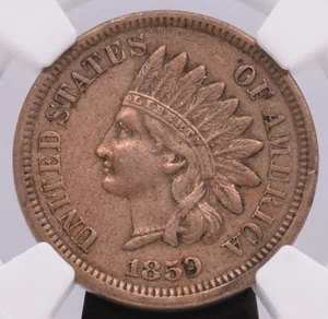 NGC XF-45! 1859 INDIAN HEAD CENT - Picture 1 of 3