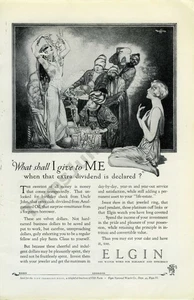 1926 Elgin Watches Wristwatch Gustaf Tenggren Art PRINT AD Wall Decor! (4358) - Imagen 1 de 1