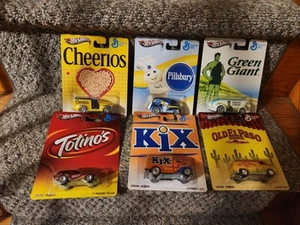 2012 Hot Wheels GENERAL MILLS Die-Cast Set (1-6) Cheerios Pillsbury Green Giant - Bild 1 von 1