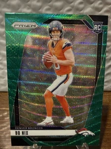 2024 Panini Prizm - Rookies Bo Nix #309 Green Wave Prizm (RC) - Bild 1 von 2