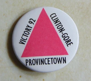 Bill Clinton 1992 Massachusetts Gay Campaign Pin Button Politisch - Bild 1 von 1