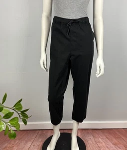 Pantalones capri cortos talla grande 2XL de Asos Design pantalones bolsillos cordón negros - Imagen 1 de 14