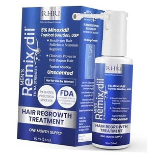 Minoxidil for Men | 5% Minoxidil Hair Regrowth Treatment | Unscented, Pack of 1 - Picture 1 of 7