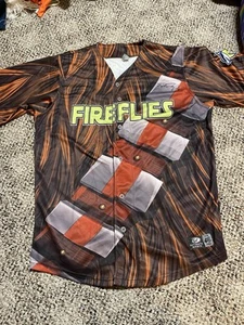 Columbia Fireflies Game Worn Baseball Jersey Star Wars #5 OT Alternate 46 Signed - Picture 1 of 6
