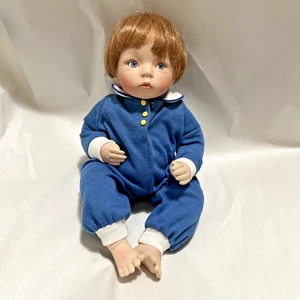 DIANNA EFFNER Realistic Porcelain Baby Infant Blue Eyed Boy Doll - Bild 1 von 9