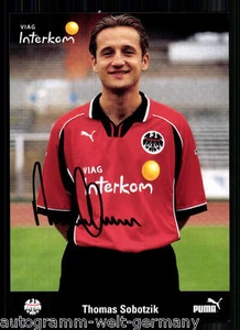 Thomas Sobotzik Autogrammkarte Eintracht Frankfurt 1998-99 Original Sign+79476 - Imagen 1 de 1
