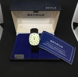 Benrus Mechanical Auto 17 Jewel Vintage Unisex Wrist Watch In Mint G-10 Grade - Picture 1 of 4