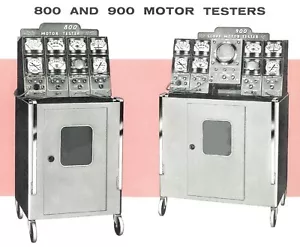 SUN Electric Model 800 & 900 Motor Tester Scope Operator's Instruction Manual - Picture 1 of 12
