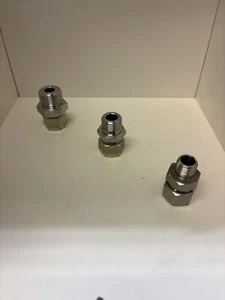 Stainless 316 Metric x Imperial Comression Male Connectors PARALLEL (15-22MM OD) - Picture 1 of 3