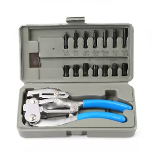 Power Punch Kit Hand Held Power Punch, Sheet Metal Hole Punch Kit Body Shop Work - Bild 1 von 7