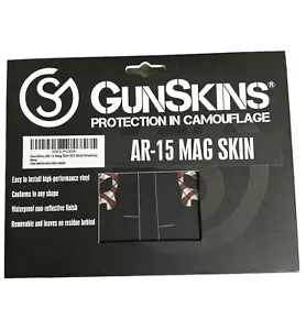 GunSkins AR-15 Mag Skin Premium Vinyl Mag Wrap Peel & Stick (GS Skull America) - Picture 1 of 7