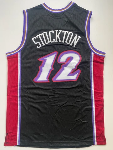 John Stockton #12 Utah Jazz Jersey Men Size XL Free ShipReturn Cover