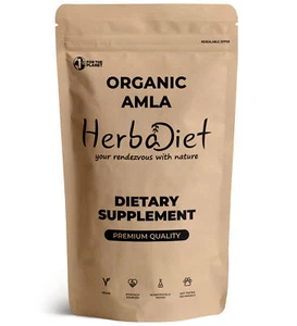 USDA Organic 100% PURE Amla Fruit Powder Indian Gooseberry Emblica Officinalis - Picture 1 of 3