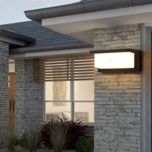 LED Außenleuchte mit Bewegungsmelder Wandleuchte Warmeslicht Sensor Außenlampe - Bild 1 von 12