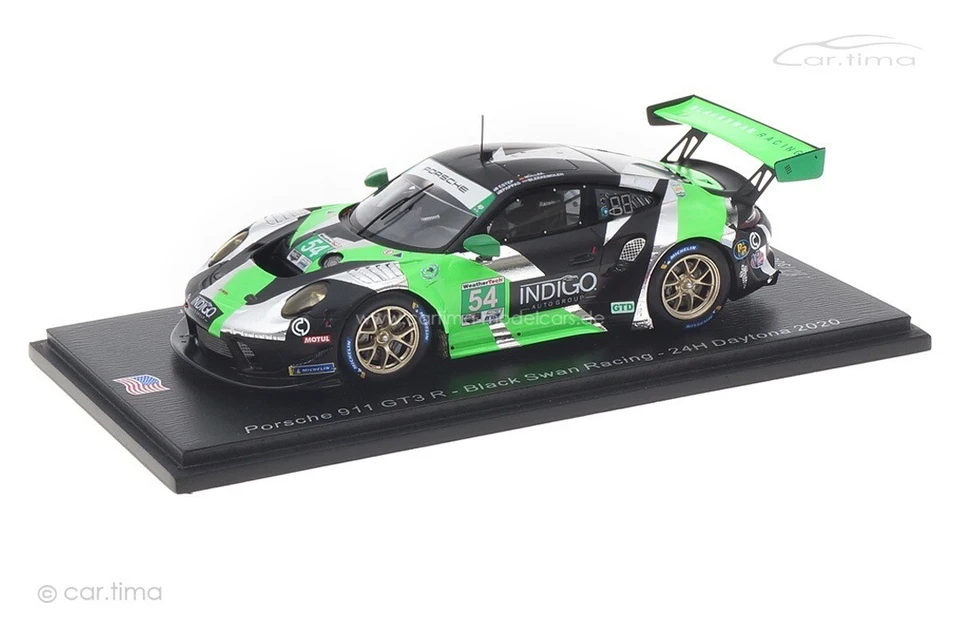 Spark US127 1/43 PORSCHE 911 GT3 R NO.54 BLACK SWAN 24H DAYTONA 2020 LIMITATO