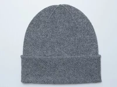 Para mujeres 100% Cachemira Gris Slouchy Puños Gorro Tejido Invierno Sombrero Nuevo Unisex Foto 1 de 2