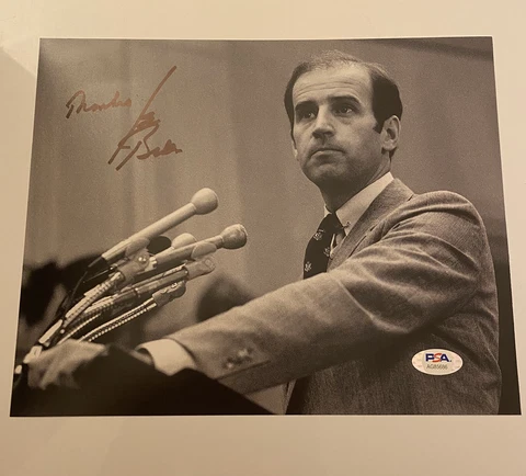 Joe Biden Signed 8X10 Photo PSA COA 2020 President 46th POTUS Inscribed “Thanks” Cover