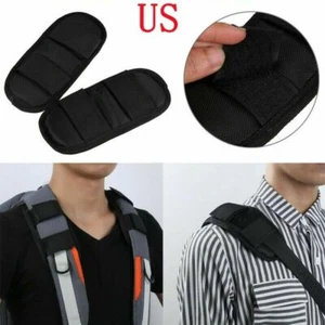 2x Rucksack Anti Shock Schultergurt Polster Verschluss Tasche Ranzen Antirutsch Kissen - Bild 1 von 12