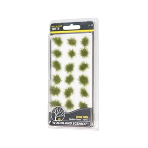 FS771 Woodland Scenics - Tufts -Medium Green Grass Tufts (21 PC) - Picture 1 of 1