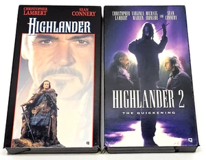 Highlander VHS 1993 & Highlander 2 VHS 1997 2-Lot Bundle - Picture 1 of 16
