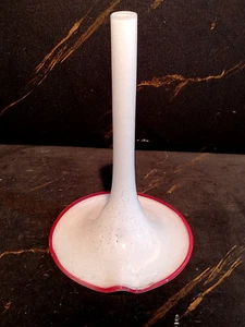 TISCHLAMPENSOCKEL, AUS MURANOGLAS, H 320 mm, WEISS/ROSA - Bild 1 von 9