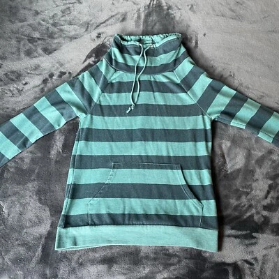 Roxy Wild At Heart Women Long Sleeve Green/Blue High Neck Pullover Sweatshirt XL - Image 1 of 4