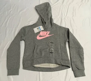 Nike Girls Sportswear Club Pullover Fleece Size Large Big kids DR8510-091 MEDIUM - Picture 1 of 9