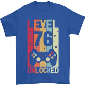 Camiseta Para Hombre De Gaming 76 Años Cumpleaños 76 Nivel Superior 100% Algodón - Imagen 1 de 76