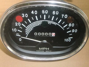 NOS honda CB175 Speedometer (MPH) from JAPAN meter Tag (cb125 cb93 cb96 cb - Picture 1 of 9