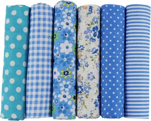 6Pcs 50 X 50Cm Patchwork Cotton Fabric DIY Handmade Sewing Quilting Fabric Diffe - Picture 1 of 7