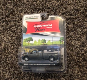 Chase 2022 Ram 2500 Big Horn Sport 4x4 Pickup Gray 1/64 Greenlight 68020 F - Picture 1 of 5