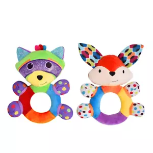 Teething Rattle Toys, Infant Girl Boy Learning Toy Newborn Soft Handbell Grab Sh - Picture 1 of 12