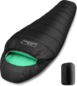 Mummy Sleeping Bag for Adults,3-4 Seasons Cold Weather,Waterproof,Lightweight - Picture 1 of 7