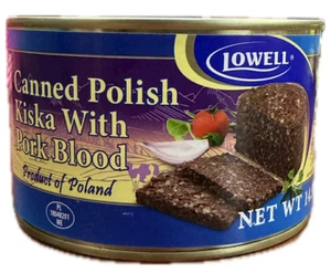 LOWELL 425g ESMALTE ENLATADO KISKA trigo sarraceno cebada con hígado de sangre de cerdo Polonia - Imagen 1 de 2