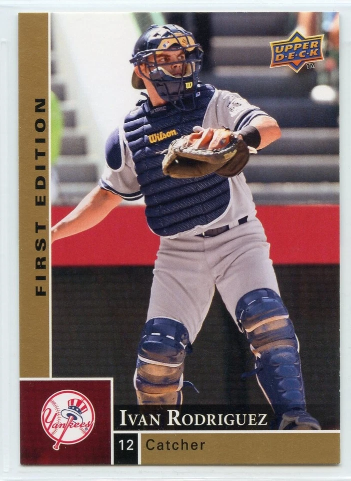 2009 Upper Deck First Edition Baseball - #199 - Ivan Rodriguez - Yankees - Image 1 of 1