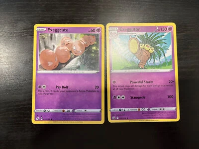 Exeggcute 057/159 & Exeggutor 058/159 NM Lot Crown Zenith - Image 1 of 4