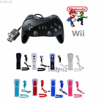For Nintendo Wii /Wii U Wii Remote Nunchuck Controller Classic Pro Controller - Image 1 of 4