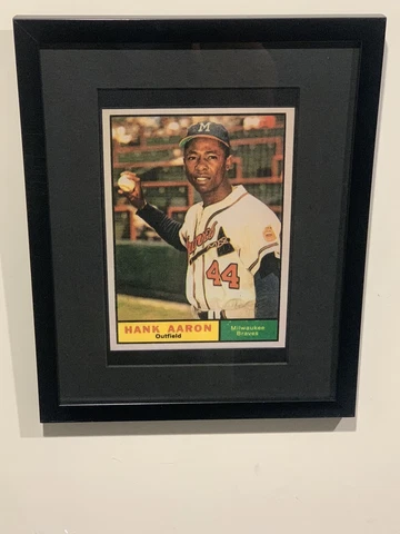 1961 Topps Hank Aaron (Custom Mini Poser) Frame Not Included (READ) Cover