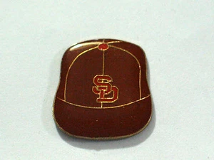 San Deigo Padres Baseball Cap Lapel Pin  Vintage Enamel  - Picture 1 of 3