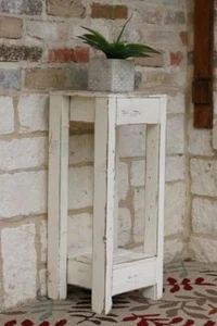 White 10x10 Accent Table - Picture 1 of 2