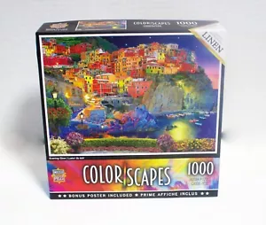 MasterPieces Colorscapes Glow Sera 1000 Pezzi Lenzuola Puzzle NUOVO con DMG ALLA SCATOLA 2 - Foto 1 di 9