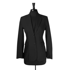 Banana Republic Damen Blazer schwarz Wolle Stretch zwei Knöpfe gefüttert Anzugjacke 4 - Bild 1 von 9