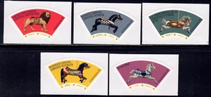 2022 Canada SC# 3344-3348 - Vintage Carousels - 5 Booklet Stamps - M-NH -1 - Picture 1 of 1