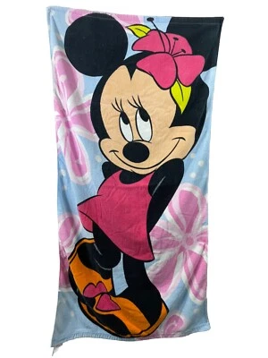 Retro Minnie Mouse Vacation Beach Disney Store Beach Towel Approx 29”x56” Inches - Image 1 of 4
