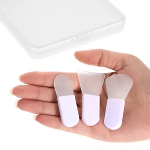 3PCS Silicone Face Mask Brushes Soft Facial Mud Mask Applicator Brush Hairles... - Picture 1 of 7