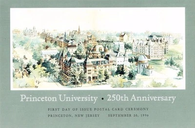 USPS First Day Ceremony Program UX263 Princeton Historic Architecture PC 1996  - Image 1 of 2