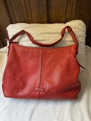 Cole Haan Large Hobo Bag Red Leather - Image 1 of 4