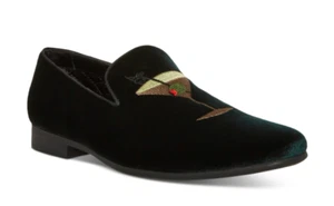 Steve Madden Men's Mint Velvet Slip-on Loafers - Emerald Green, size 8 - Picture 1 of 9